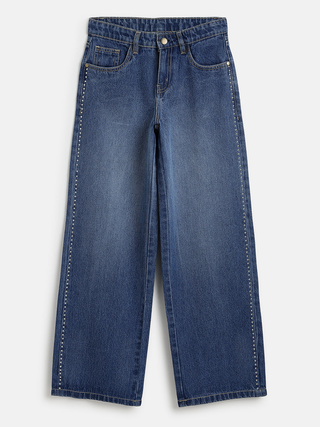 Lil Tomatoes Girls Wide Leg Denim Jeans