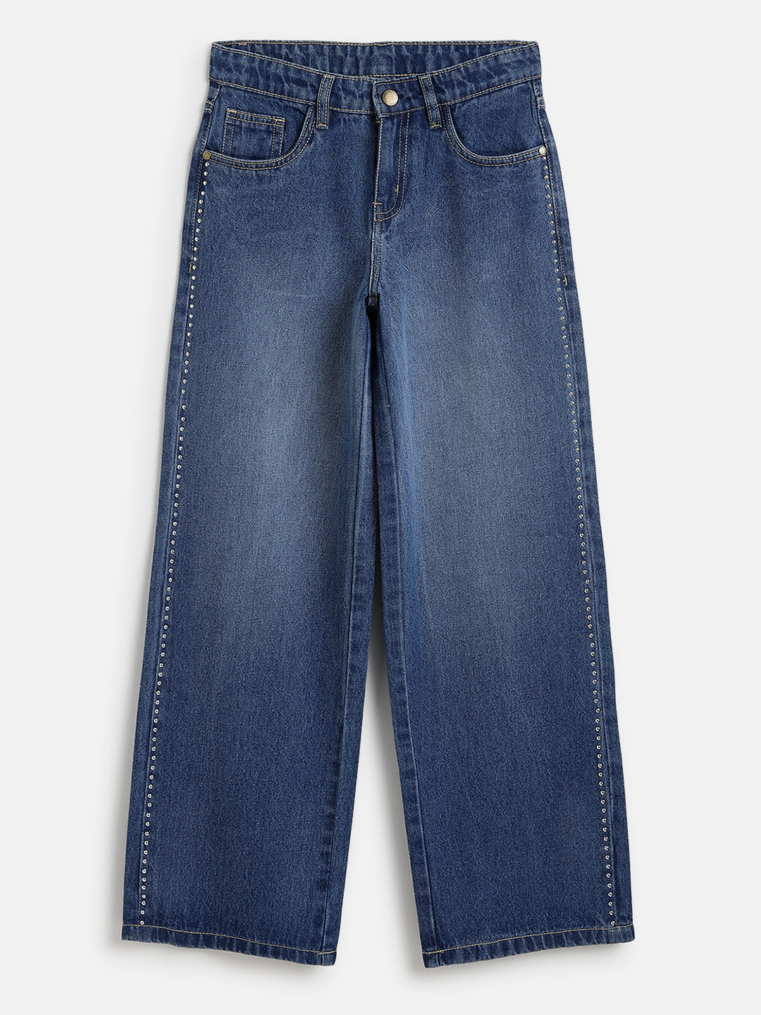 Lil Tomatoes Girls Wide Leg Denim Jeans