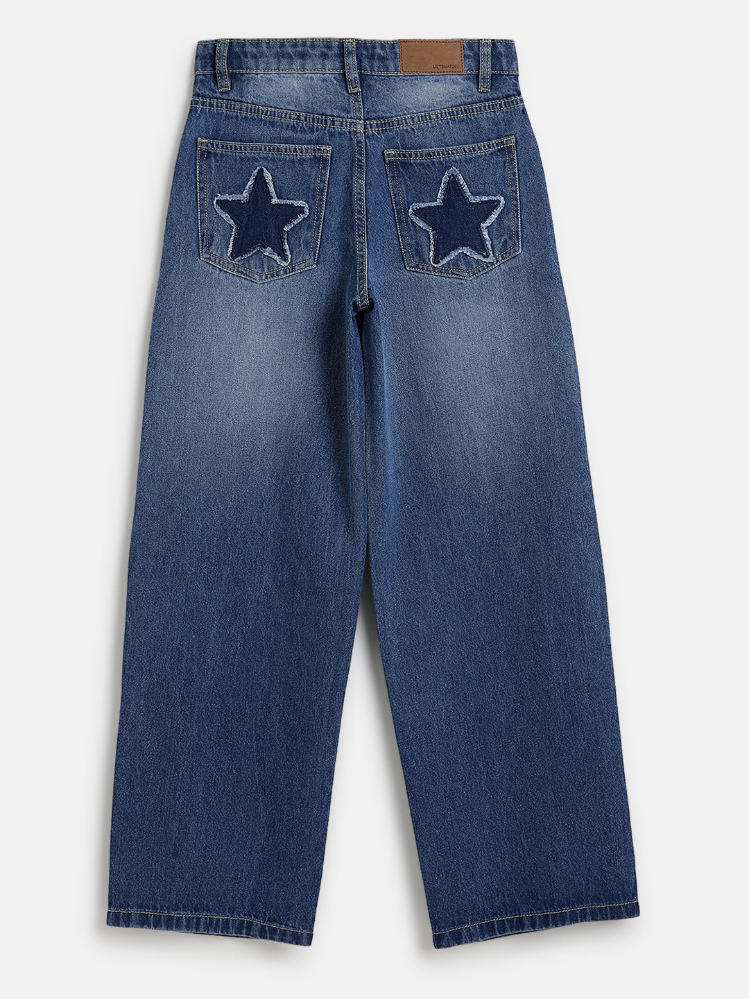 Lil Tomatoes Girls Wide Leg Denim Jeans