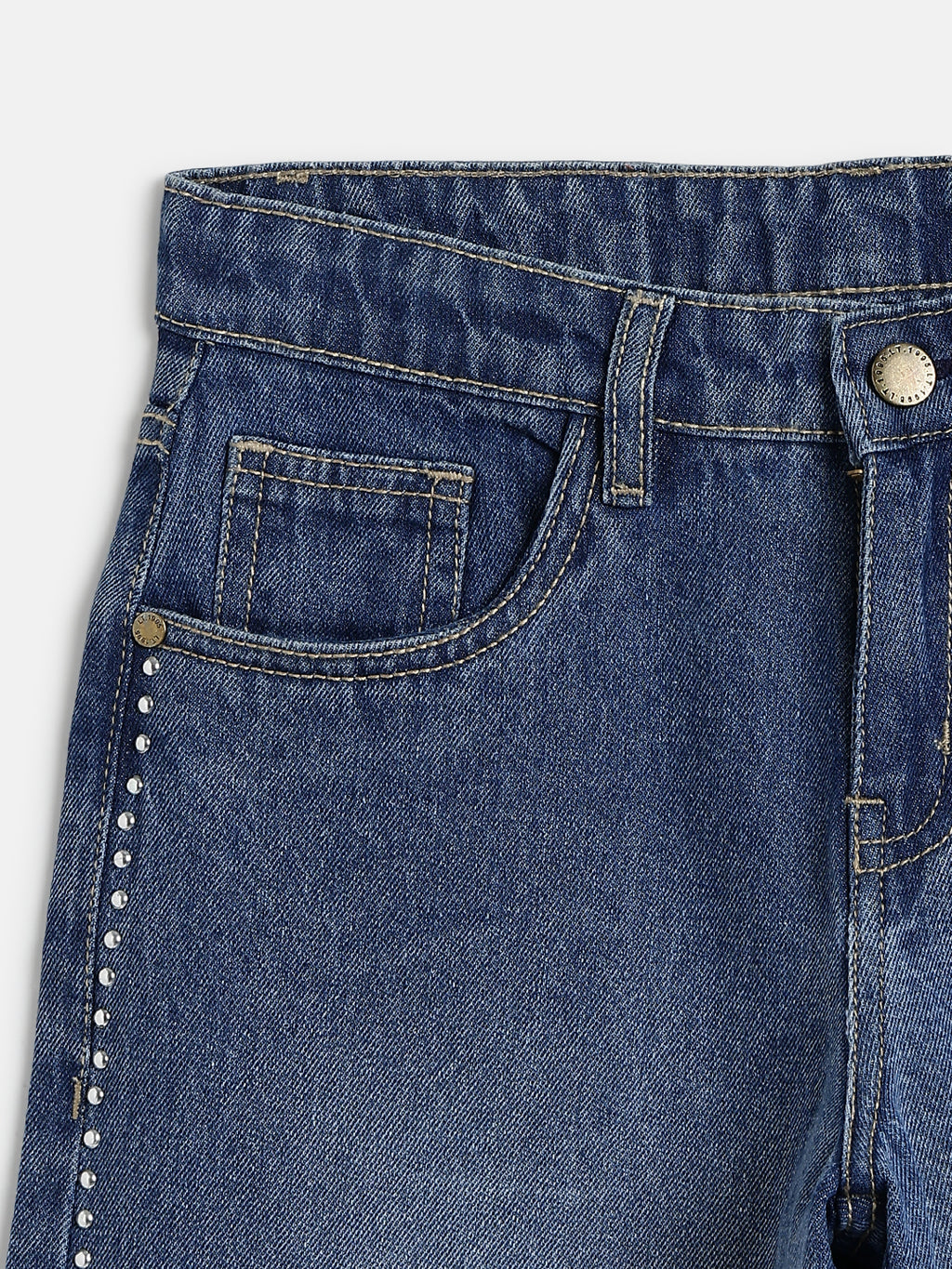 Lil Tomatoes Girls Wide Leg Denim Jeans