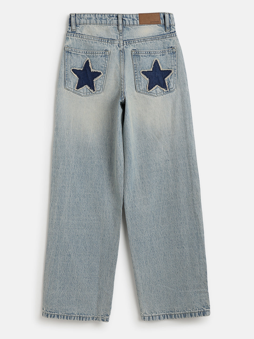 Lil Tomatoes Girls Wide Leg Denim Jeans