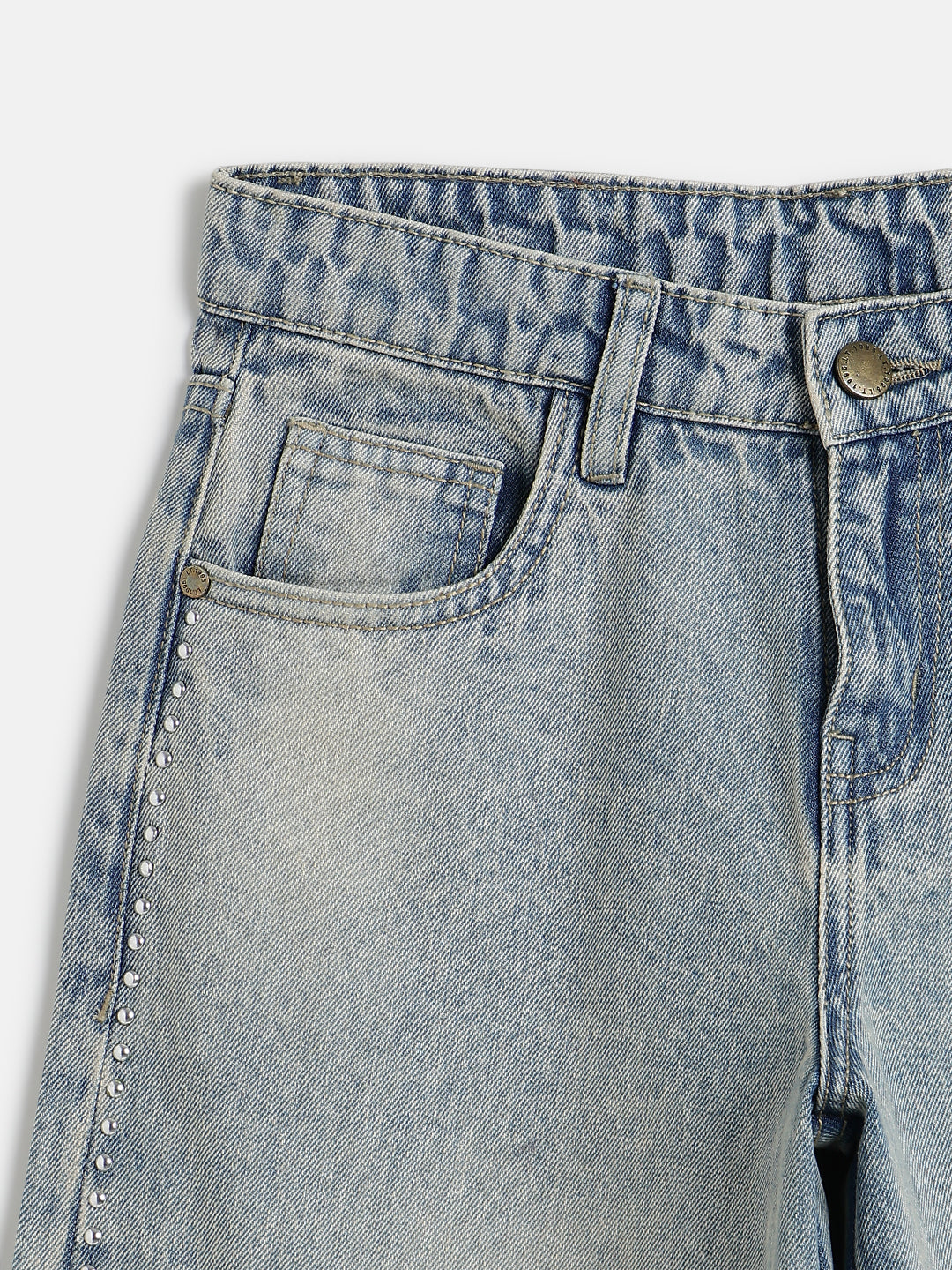 Lil Tomatoes Girls Wide Leg Denim Jeans