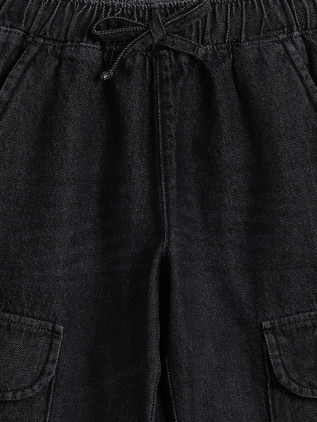 Lil Tomatoes Girls Wide Leg Cargo Denim Jeans