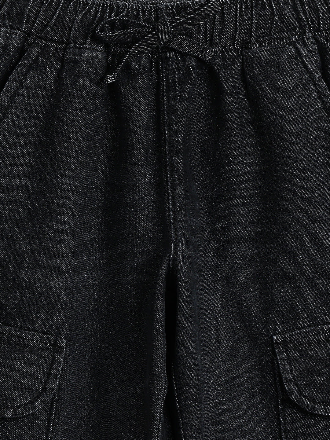 Lil Tomatoes Girls Wide Leg Cargo Denim Jeans