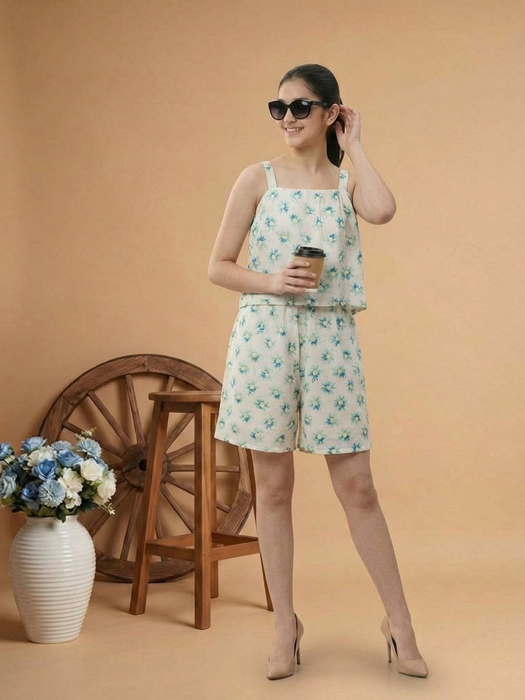 Lil Tomatoes Girls Cotton Jumpsuits