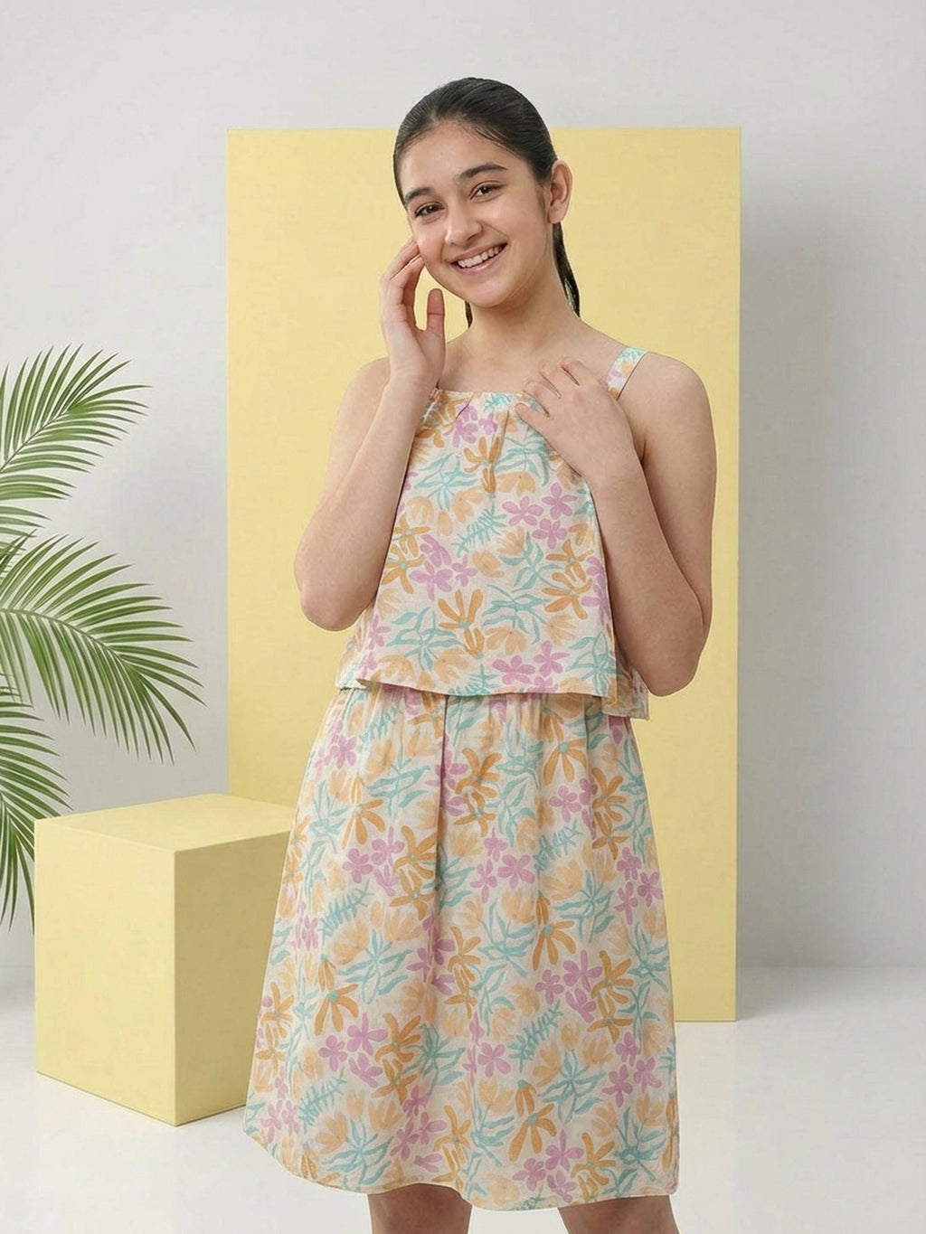Lil Tomatoes Girls Cotton Jumpsuits