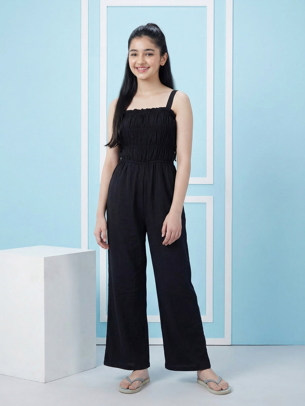 Lil Tomatoes Girls Cotton Jumpsuits