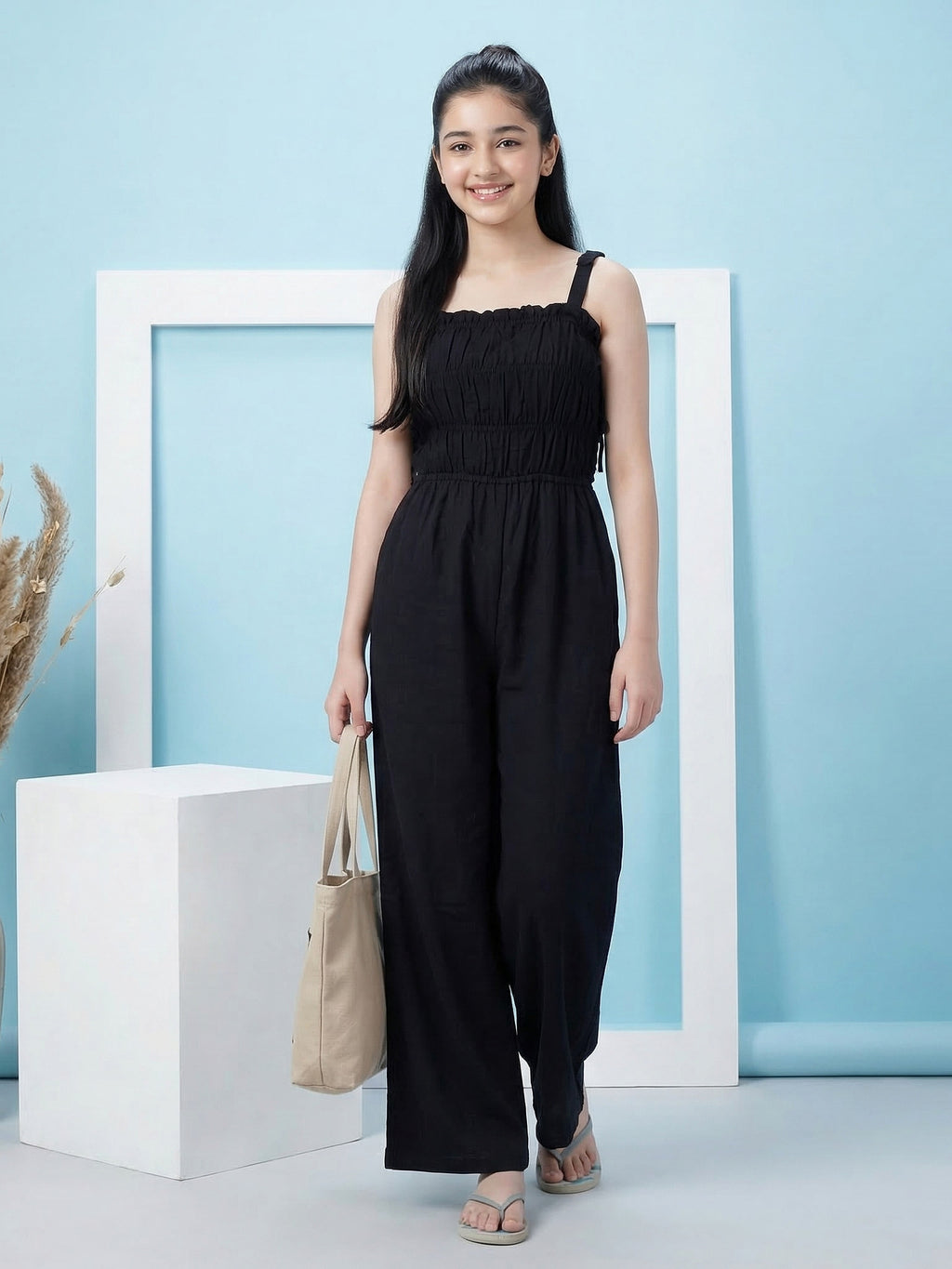 Lil Tomatoes Girls Cotton Jumpsuits
