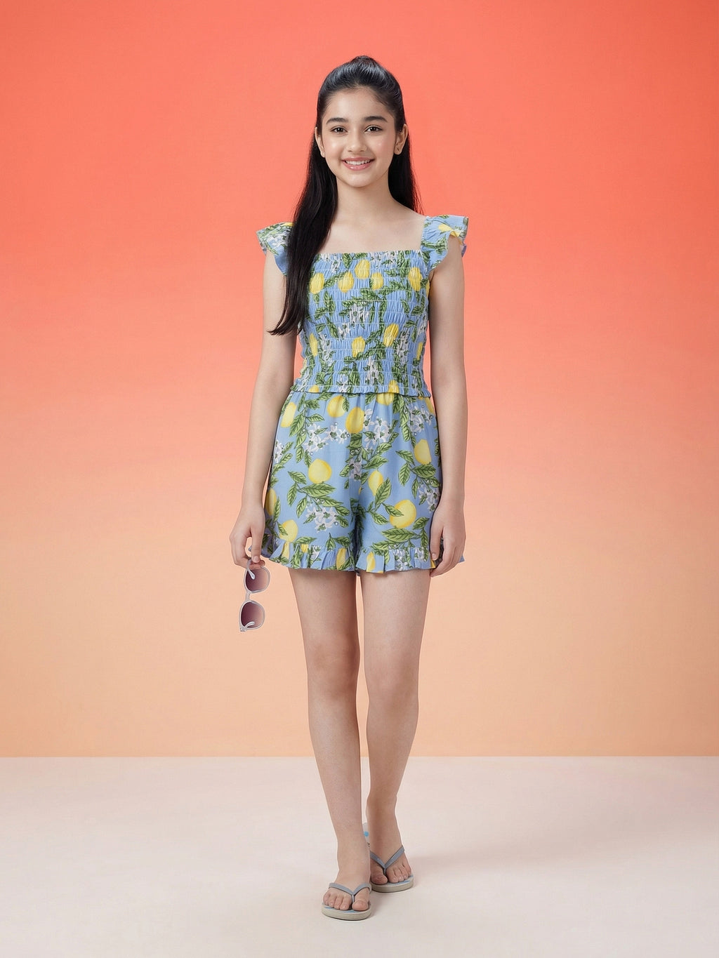 Lil Tomatoes Girls Cotton Playsuits