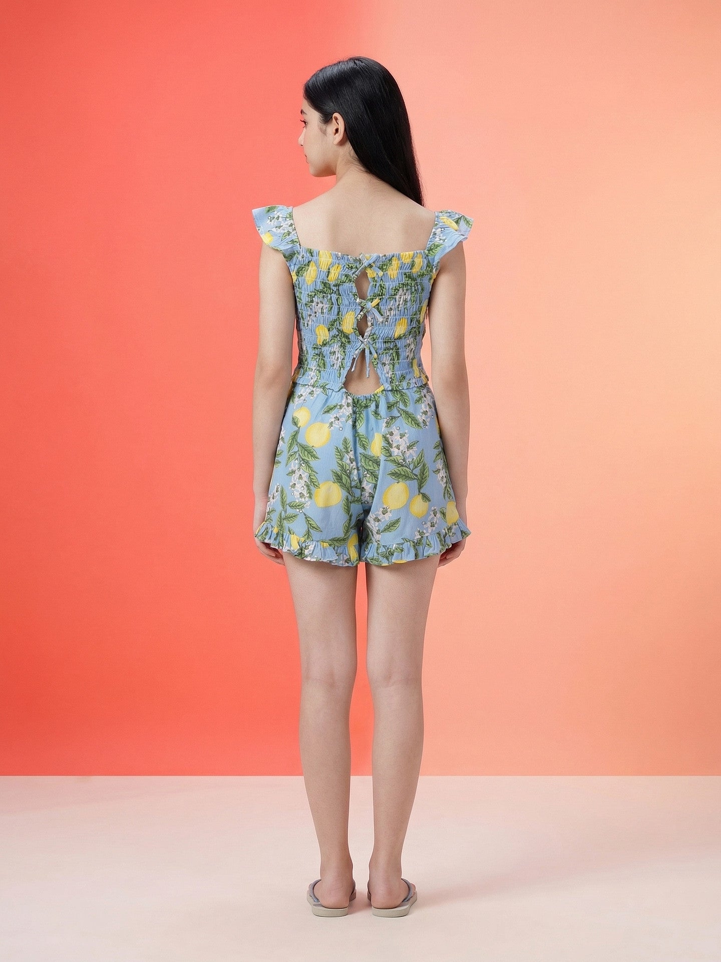 Lil Tomatoes Girls Cotton Playsuits