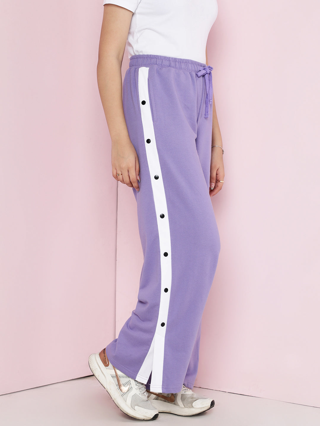 Tomatoes Girls Cotton Looper Trackpant- LAVENDER