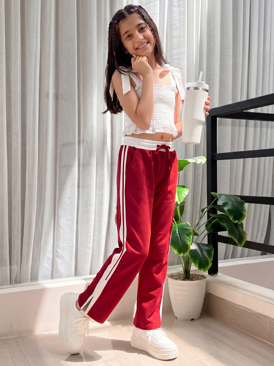 Lil Tomatoes Girls Cotton Looper Trackpant