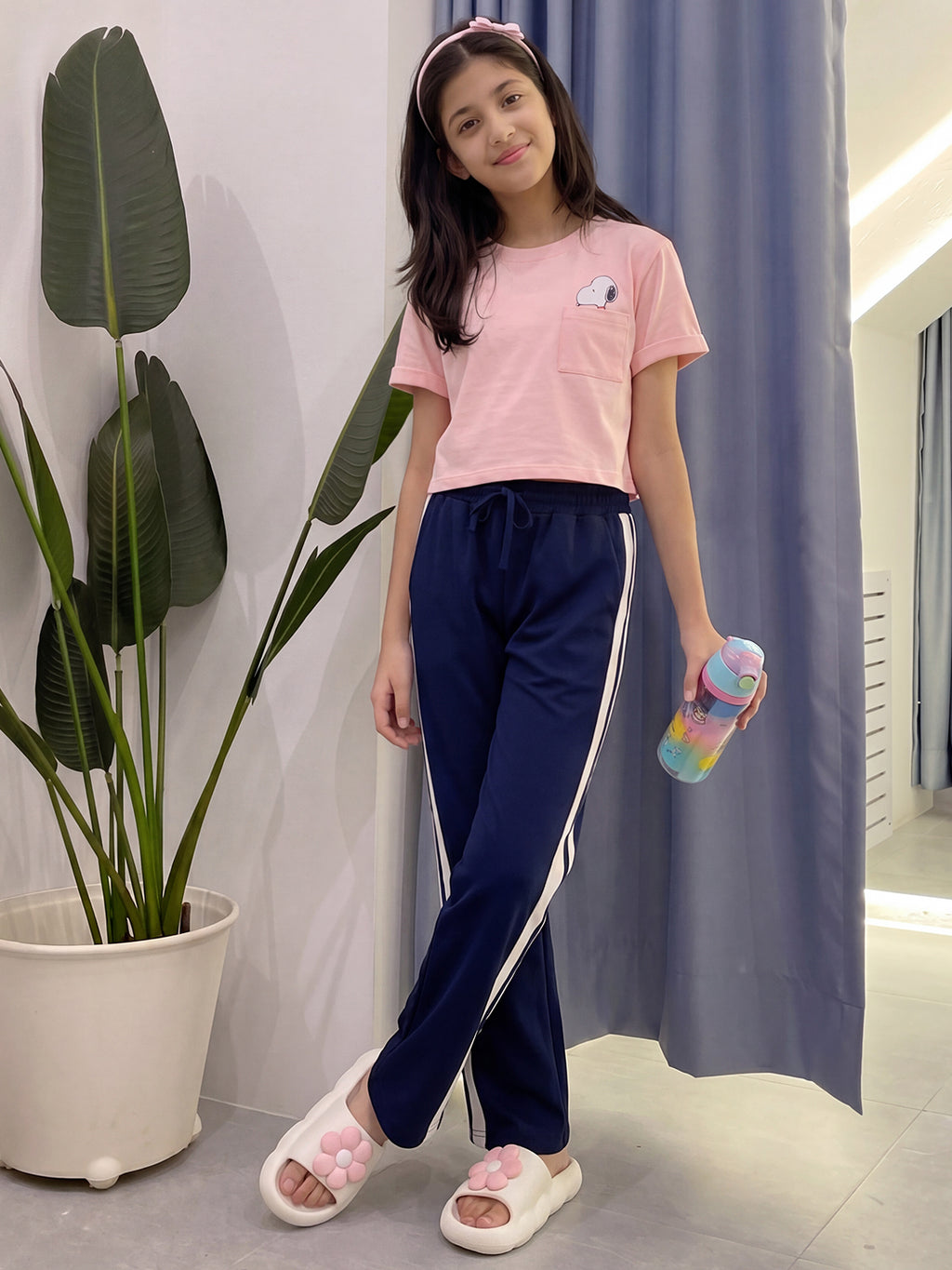 Lil Tomatoes Girls Cotton Looper Trackpant