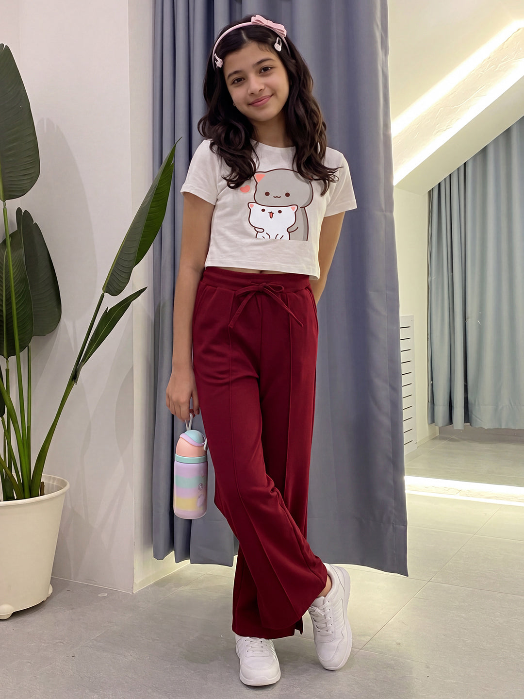 Lil Tomatoes Girls Cotton Looper Trackpant