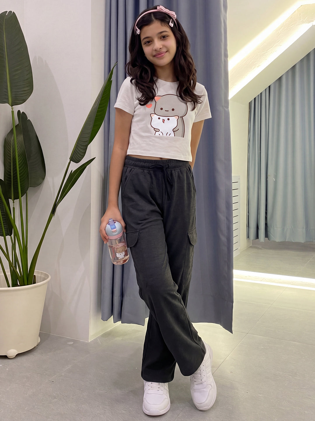Lil Tomatoes Girls Cotton Looper Trackpant
