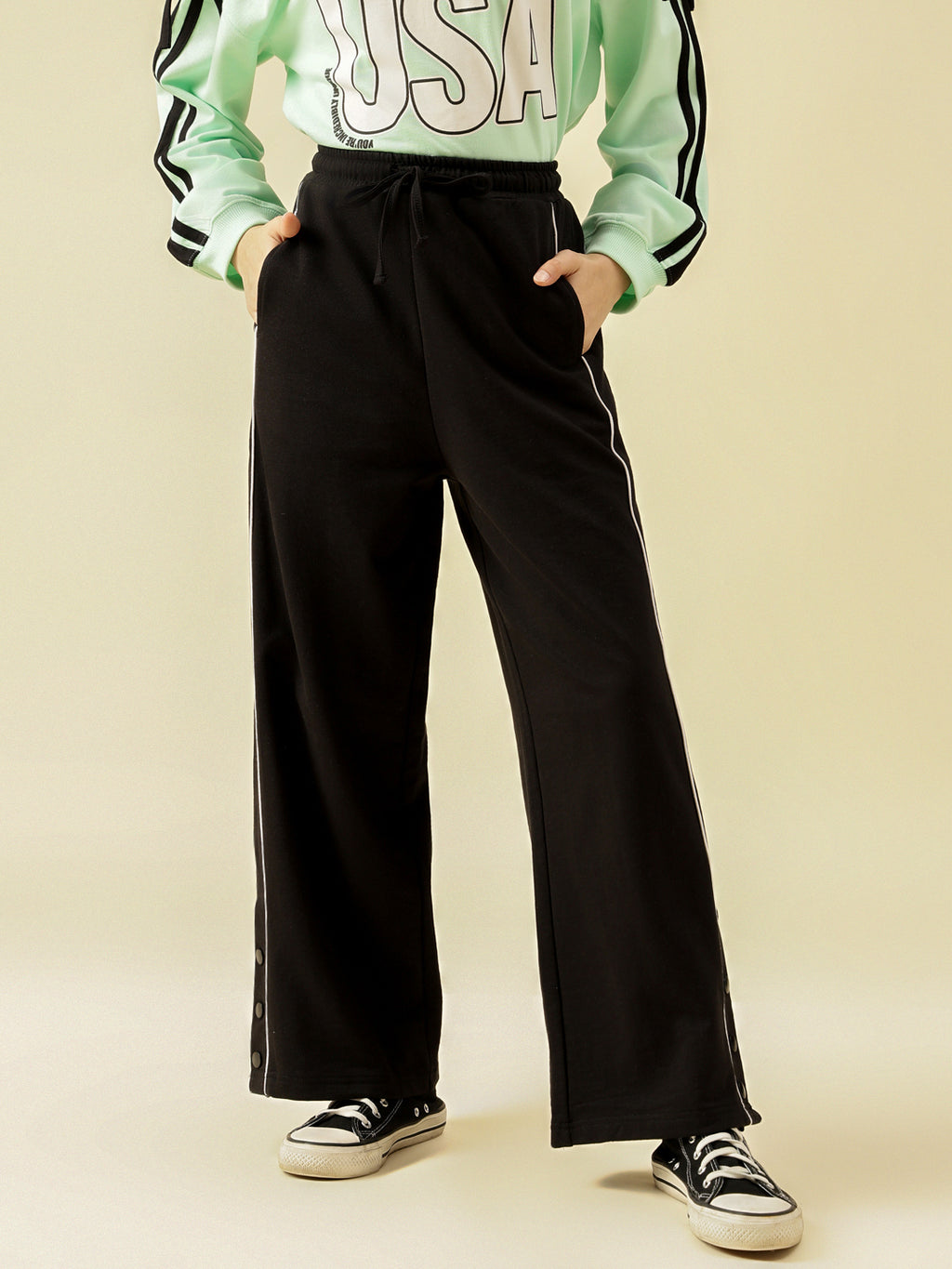 Lil Tomatoes Girls Cotton Looper Trackpant