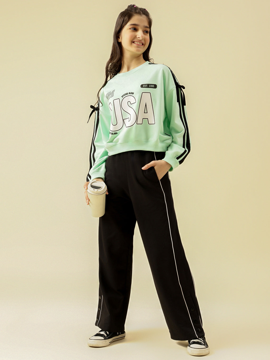 Lil Tomatoes Girls Cotton Looper Trackpant