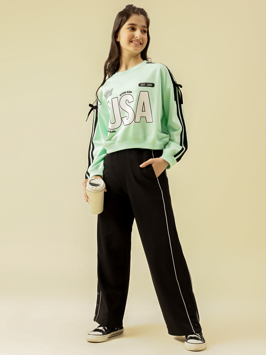Lil Tomatoes Girls Cotton Looper Trackpant