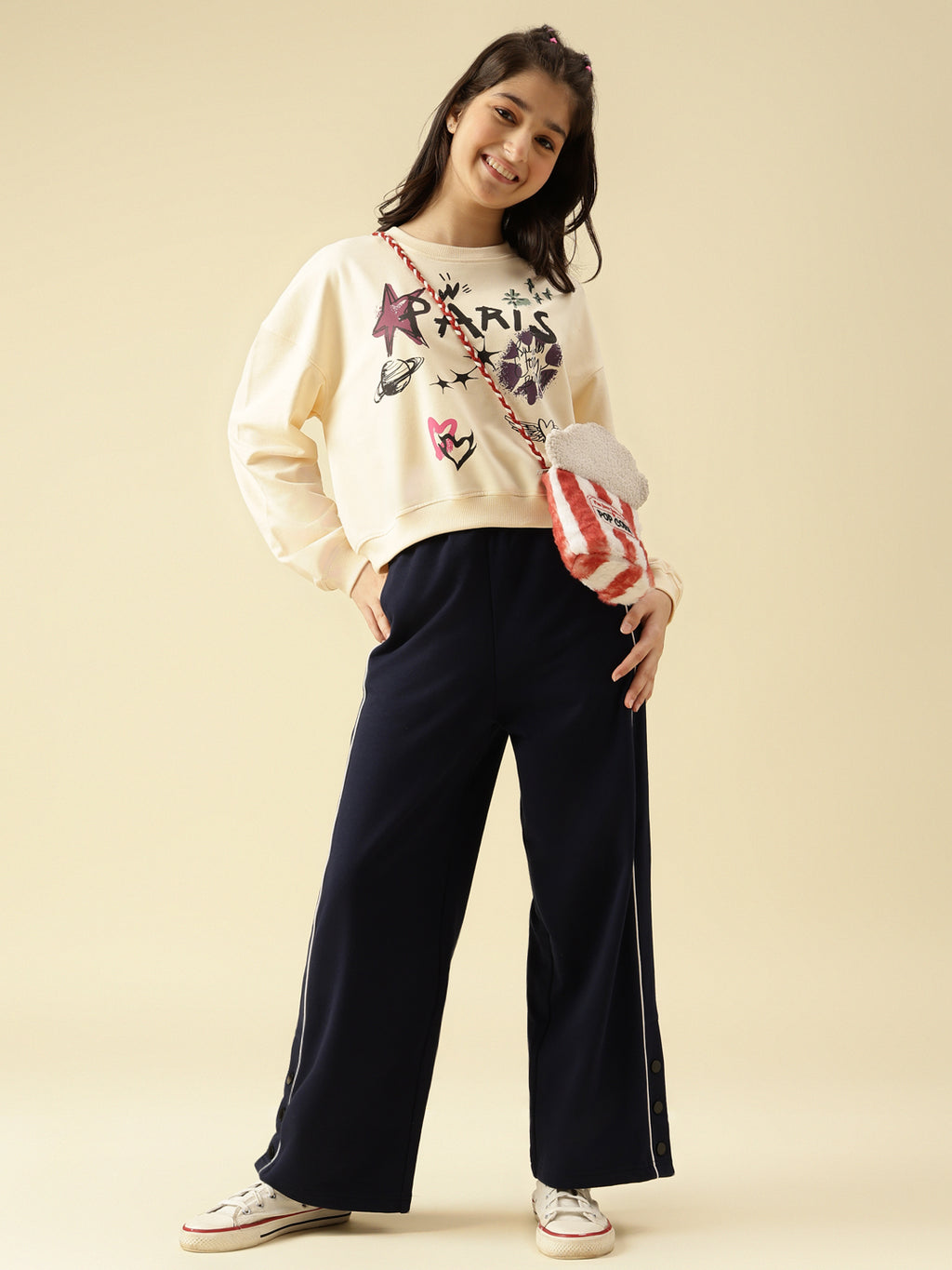 Lil Tomatoes Girls Cotton Looper Trackpant