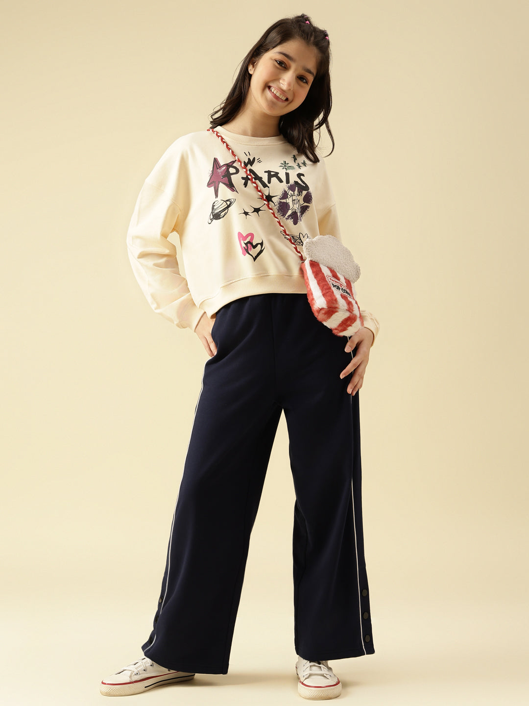 Lil Tomatoes Girls Cotton Looper Trackpant