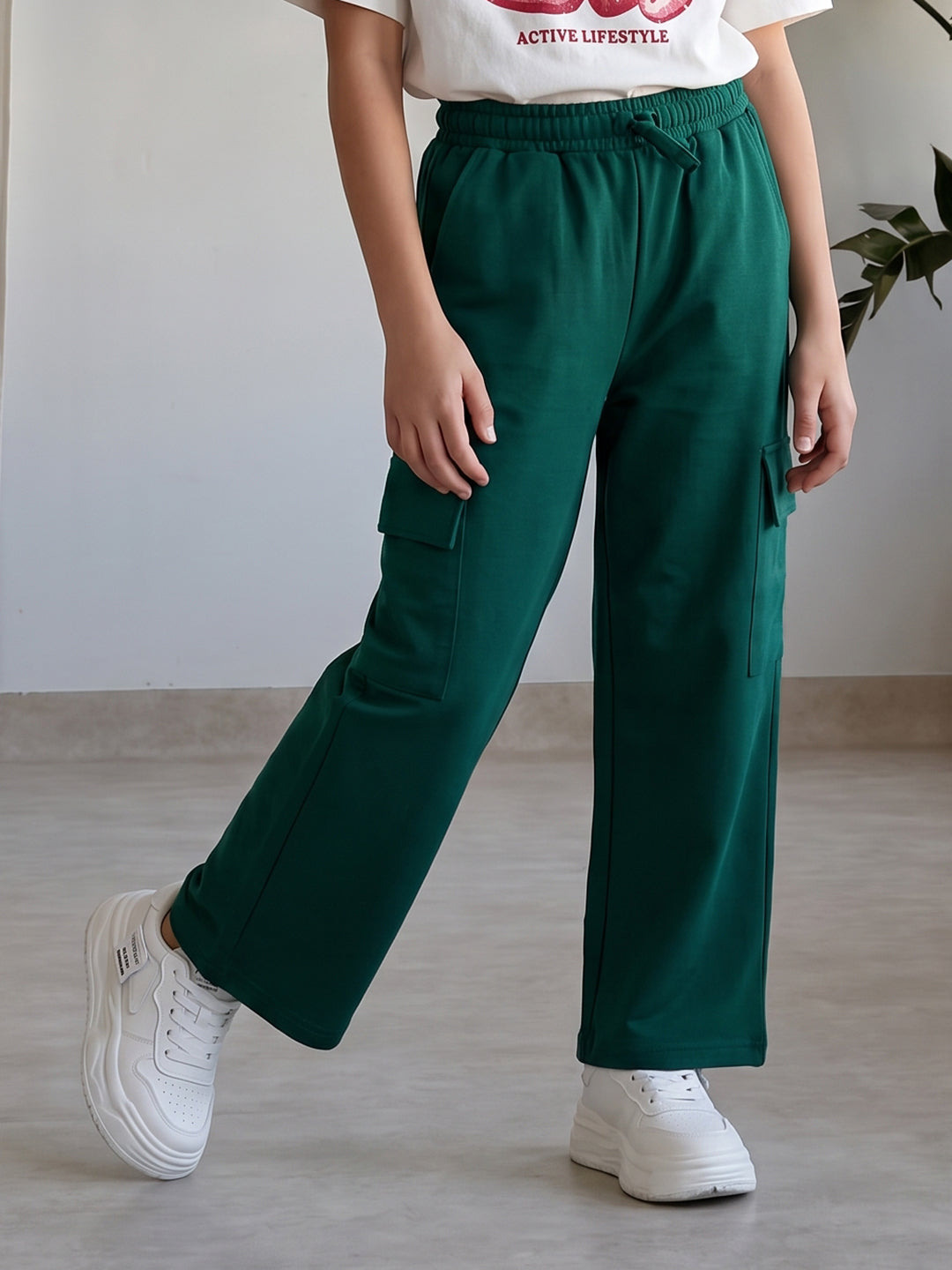 Lil Tomatoes Girls Cotton Looper Trackpant
