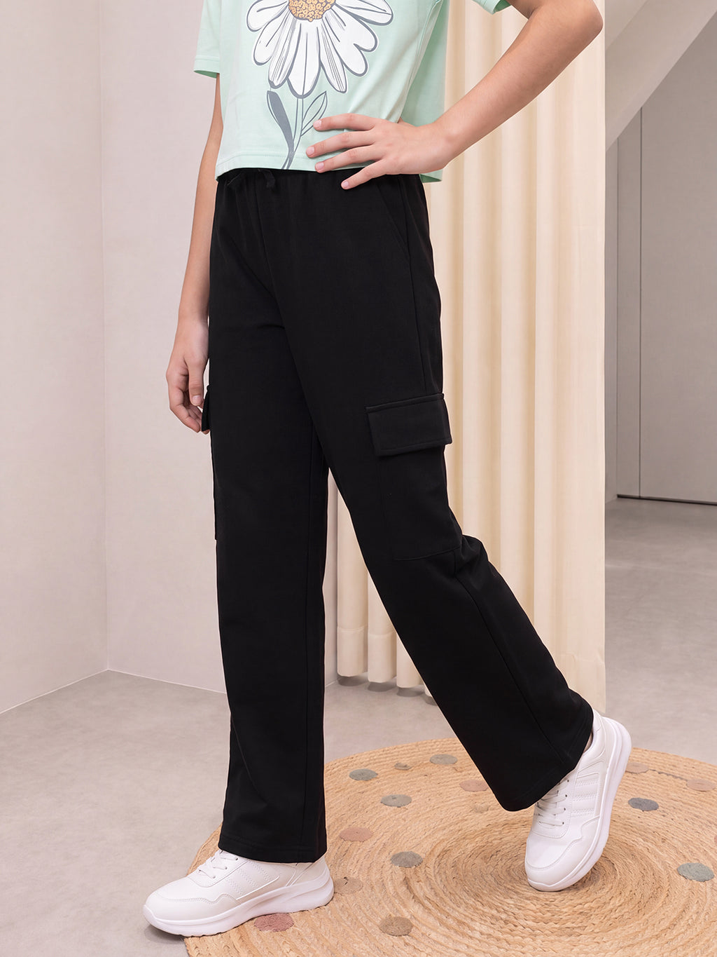 Lil Tomatoes Girls Cotton Looper Trackpant