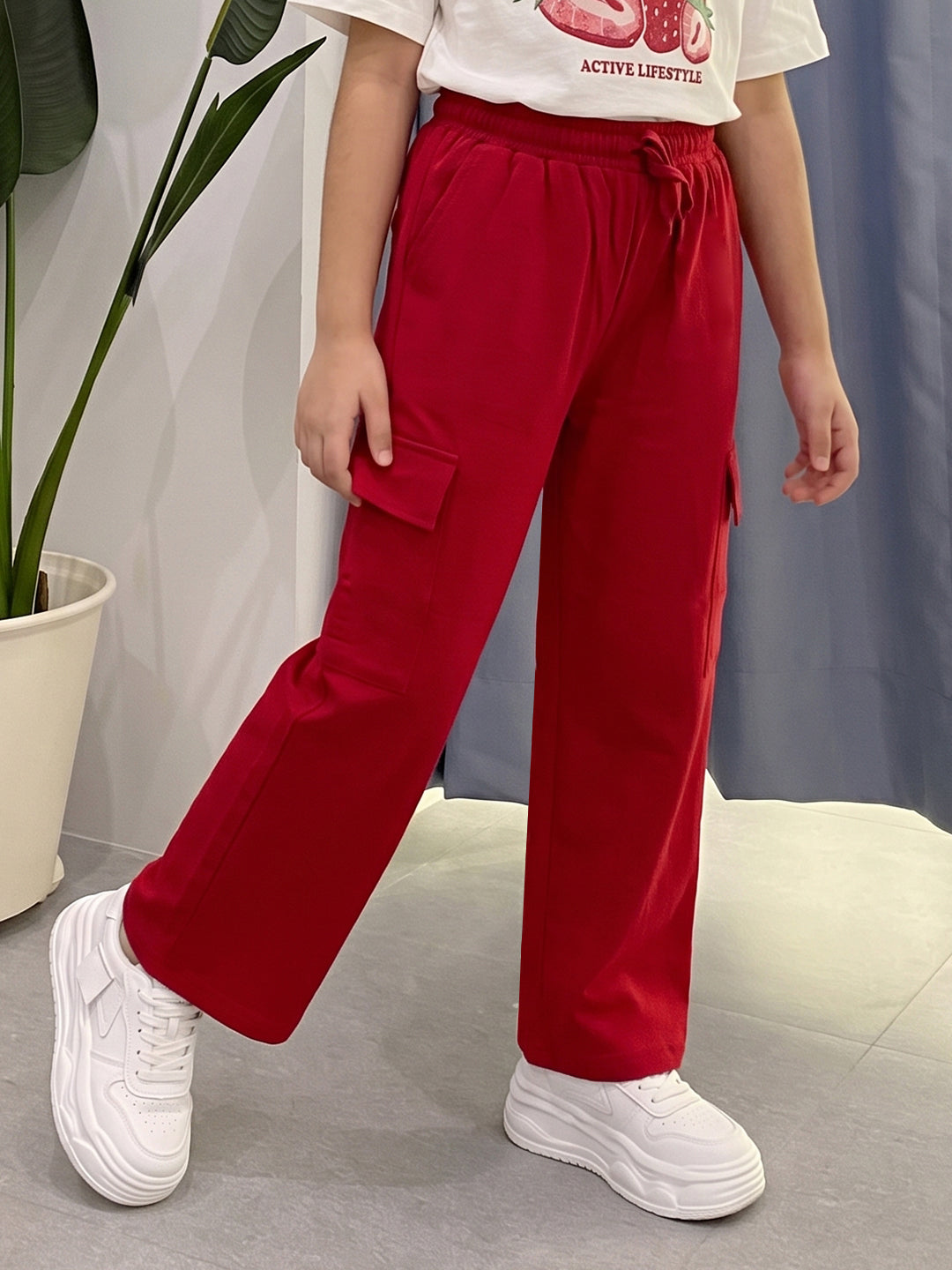 Lil Tomatoes Girls Cotton Looper Trackpant
