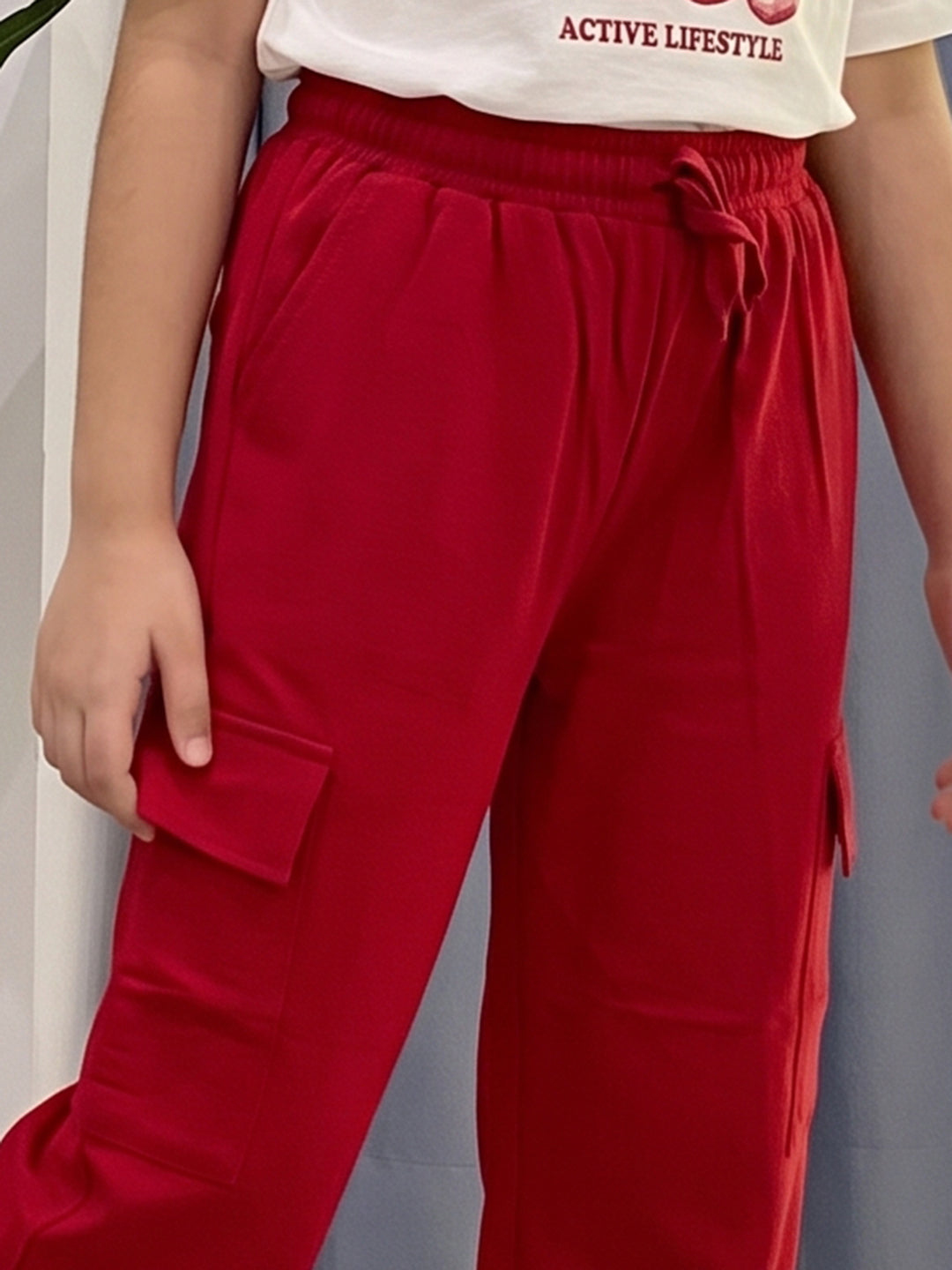 Lil Tomatoes Girls Cotton Looper Trackpant