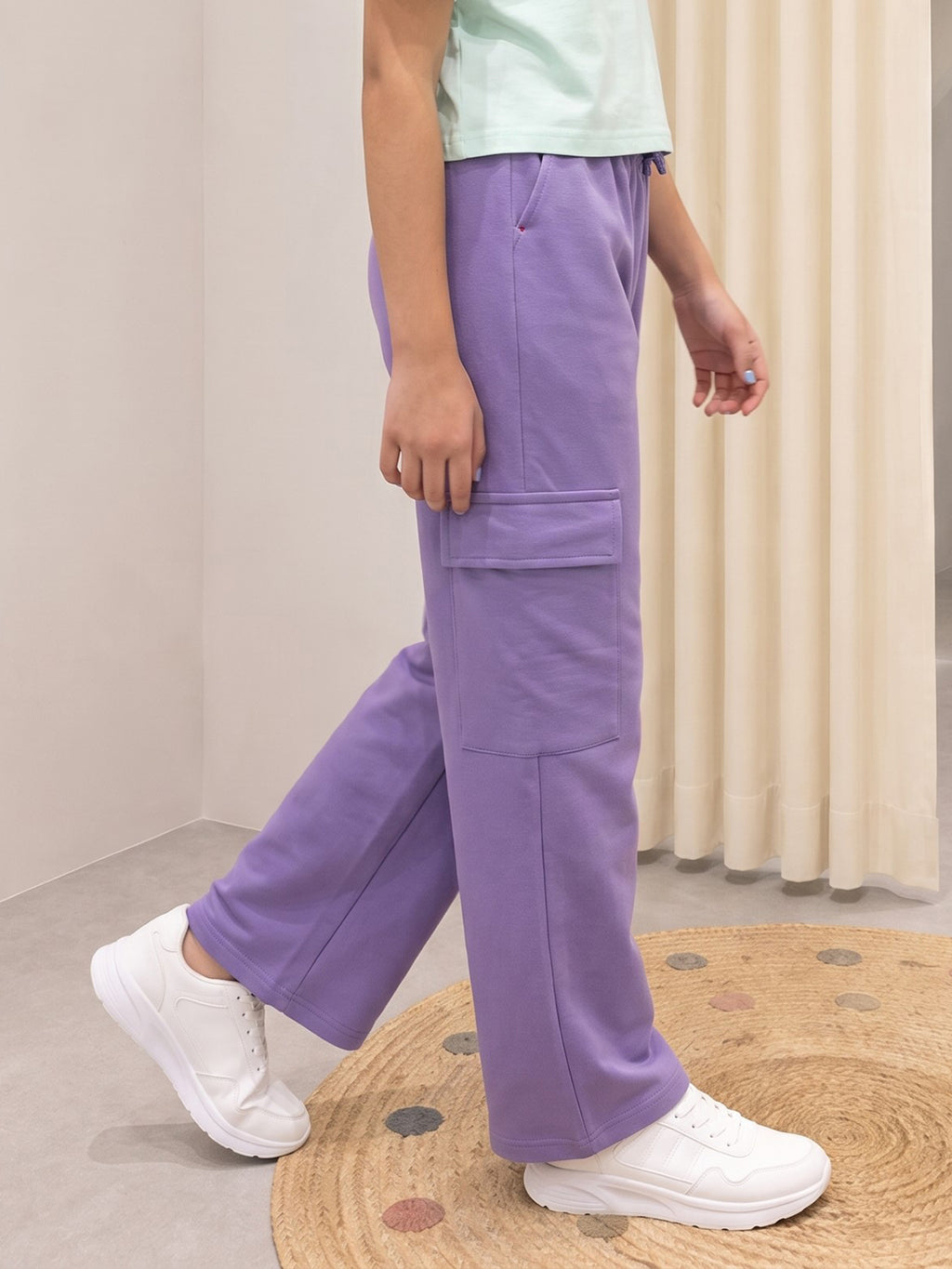 Lil Tomatoes Girls Cotton Looper Trackpant