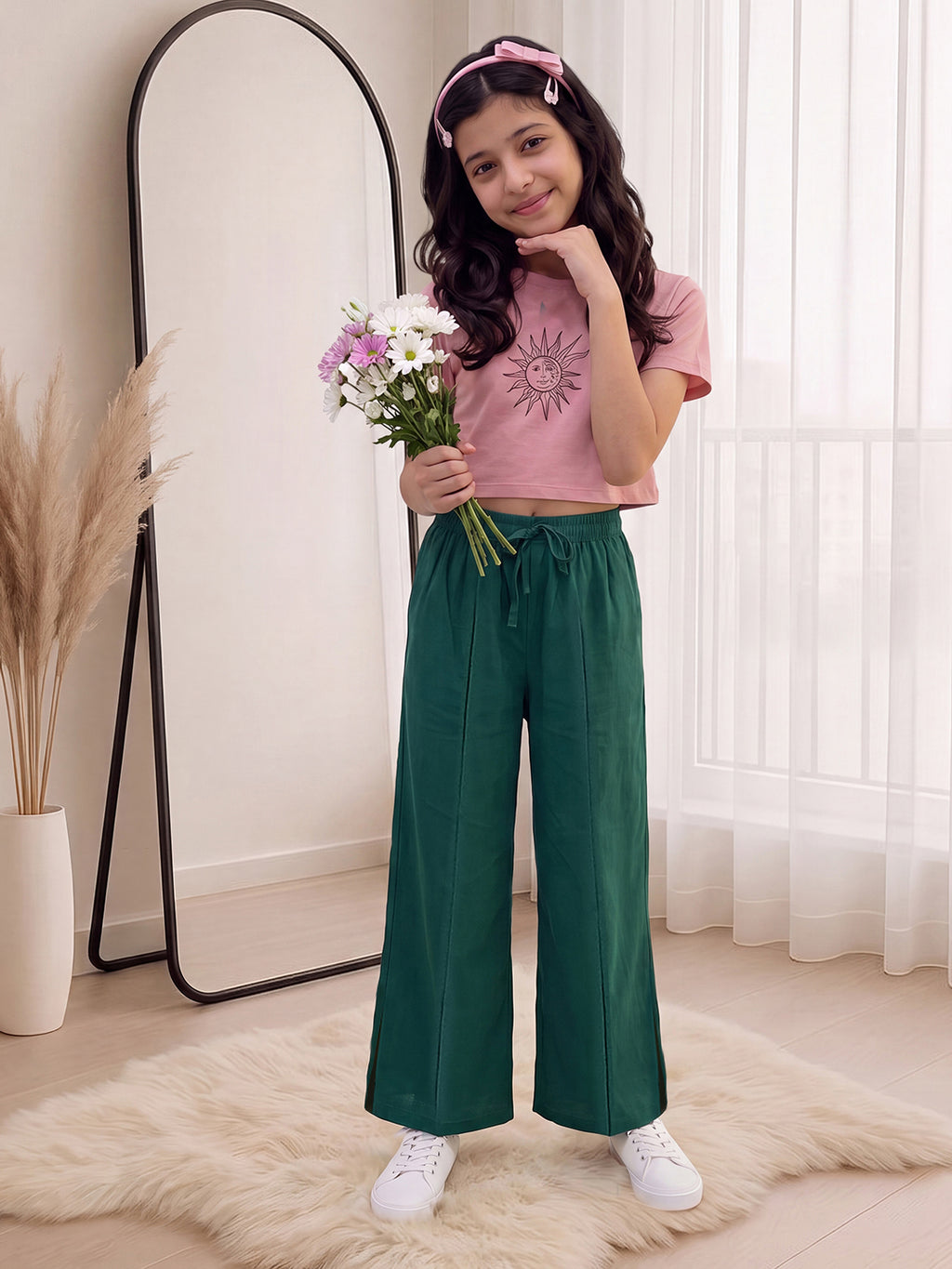 Lil Tomatoes Girls Cotton Looper Trackpant