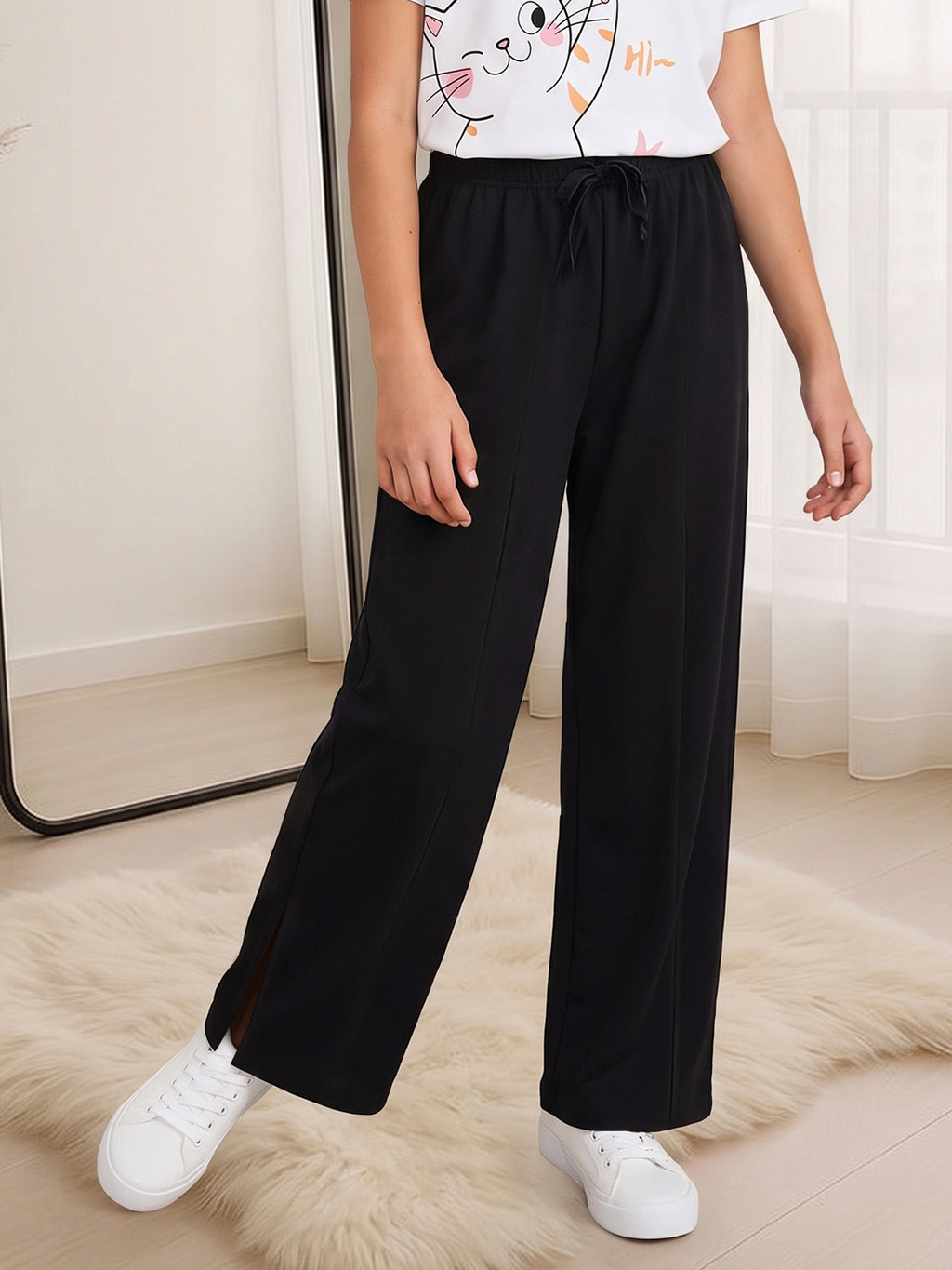 Lil Tomatoes Girls Cotton Looper Trackpant