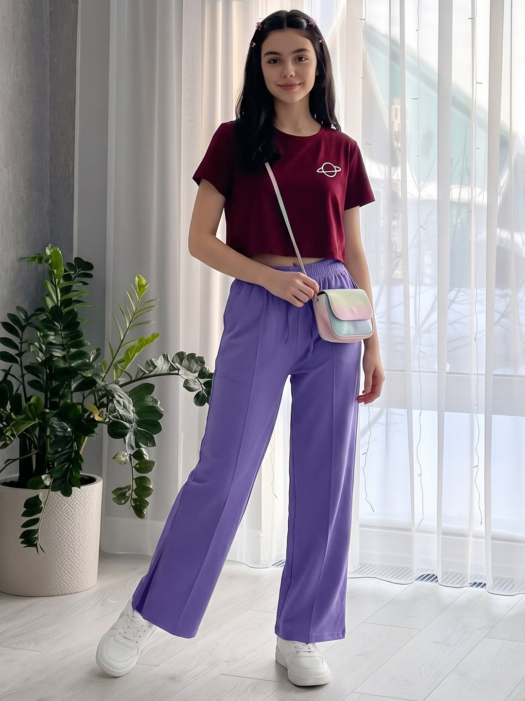 Lil Tomatoes Girls Cotton Looper Trackpant