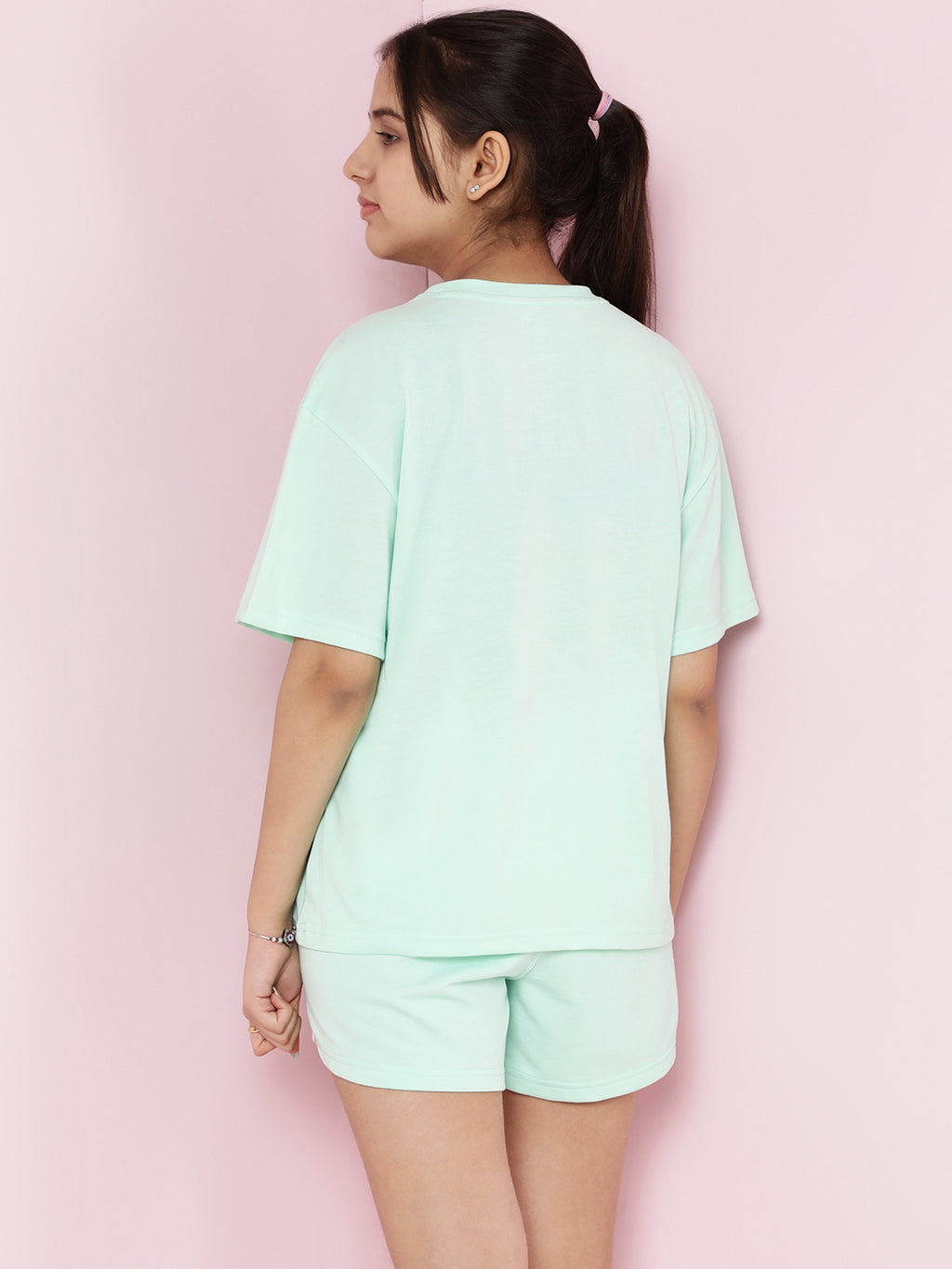 Lil Tomatoes Girls Cotton Night Suits- LTGREEN