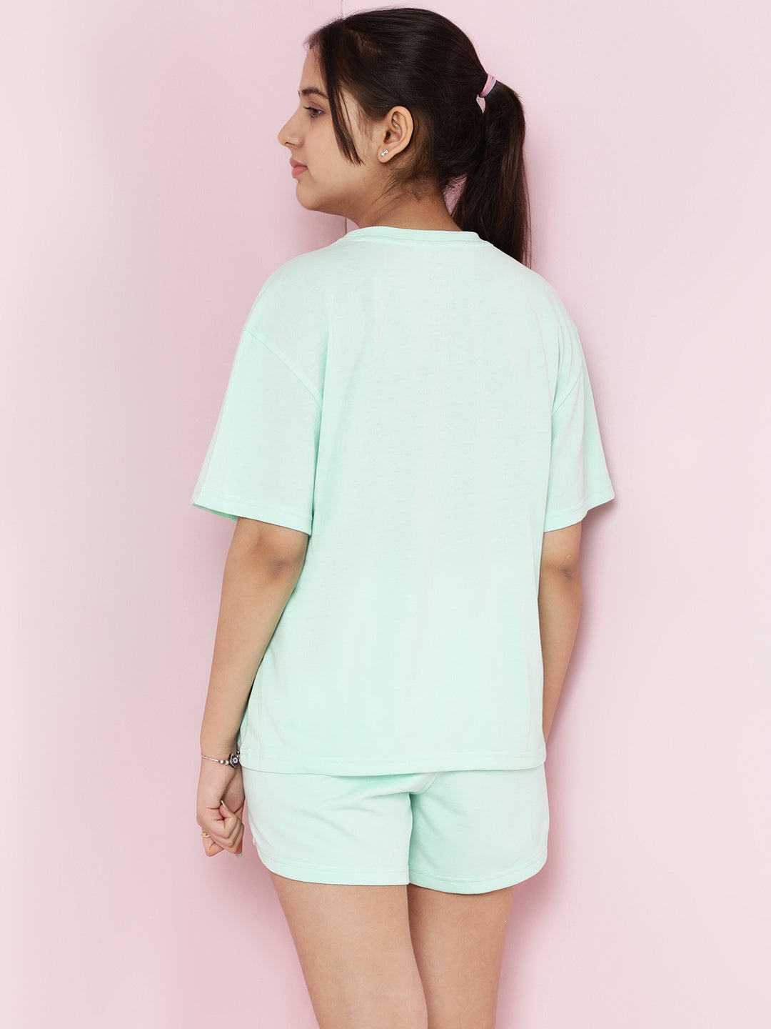 Lil Tomatoes Girls Cotton Night Suits- LTGREEN