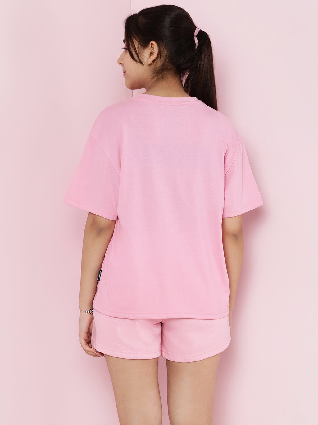 Lil Tomatoes Girls Cotton Night Suits- PINK
