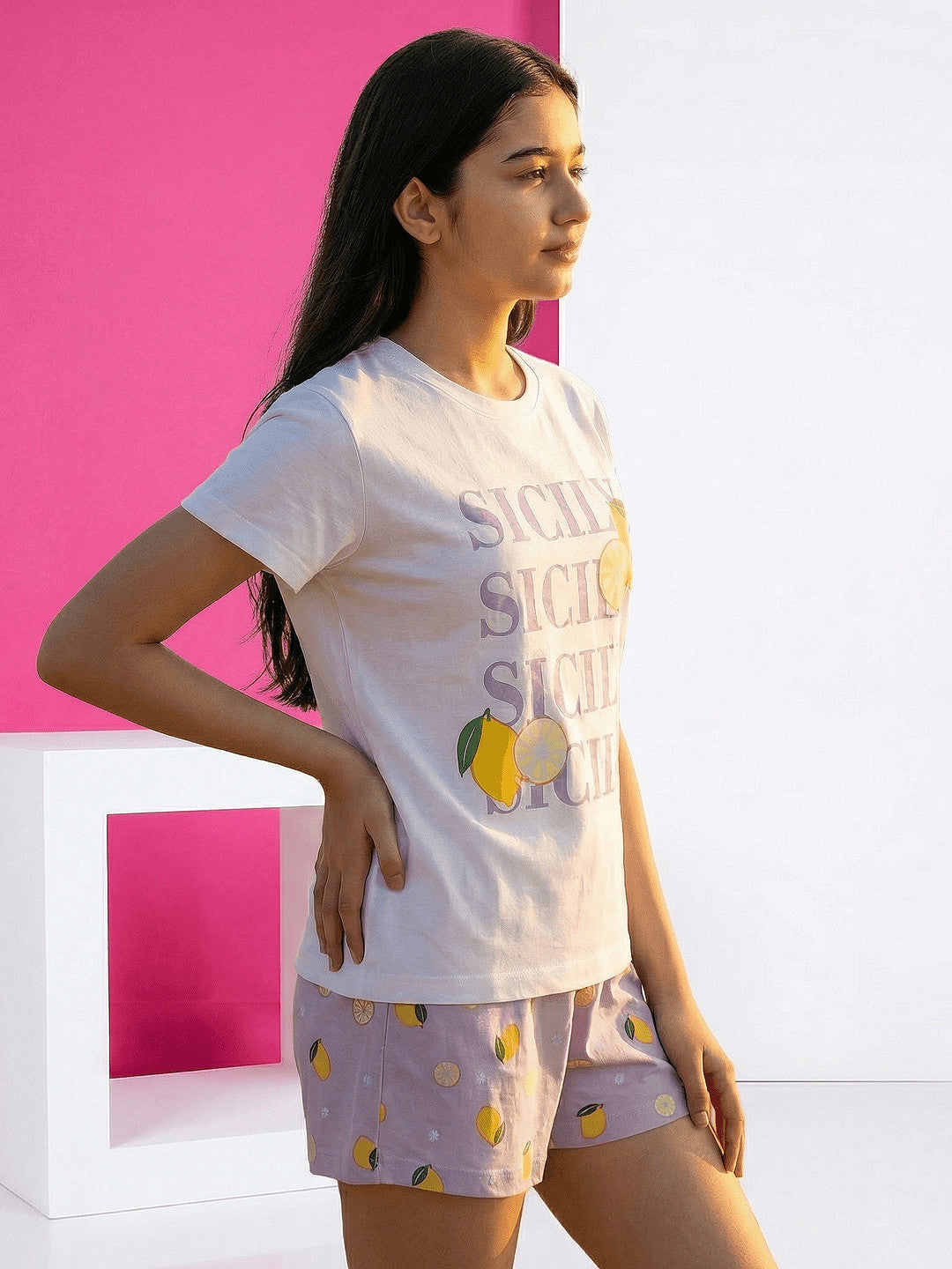 Lil Tomatoes Girls Cotton Night Suits