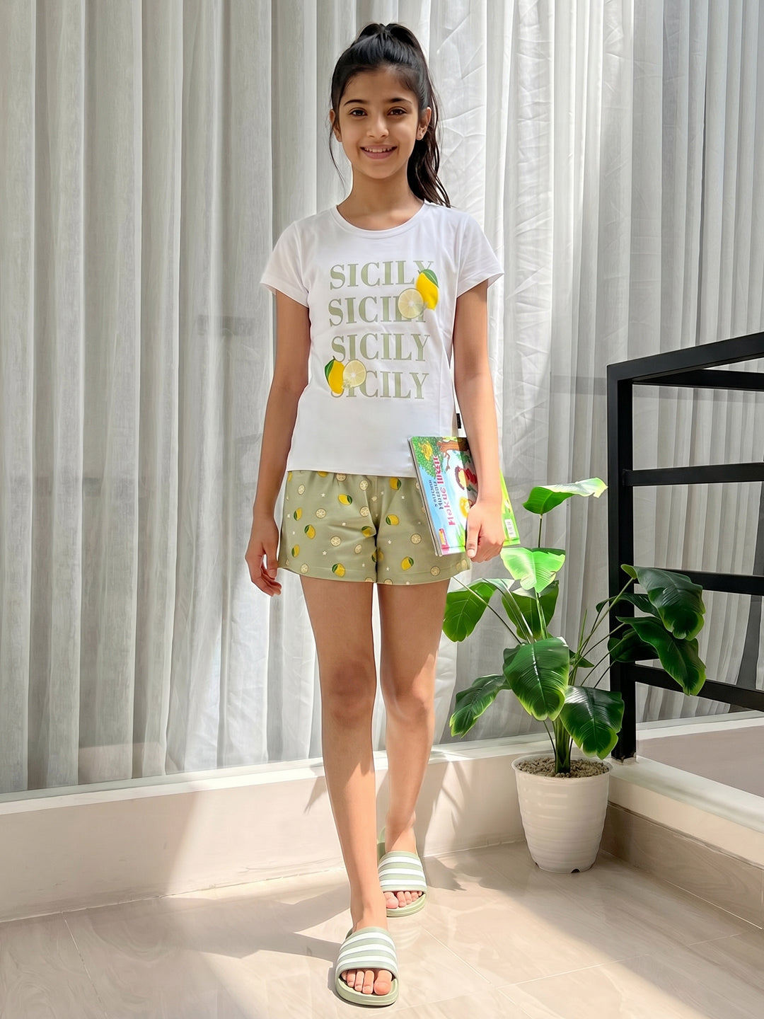 Lil Tomatoes Girls Cotton Night Suits