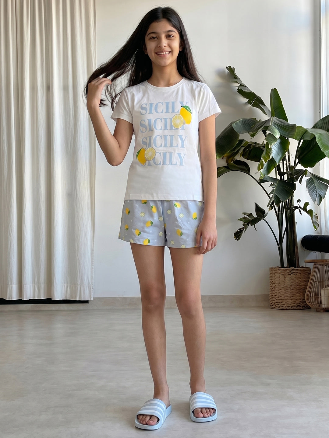 Lil Tomatoes Girls Cotton Night Suits