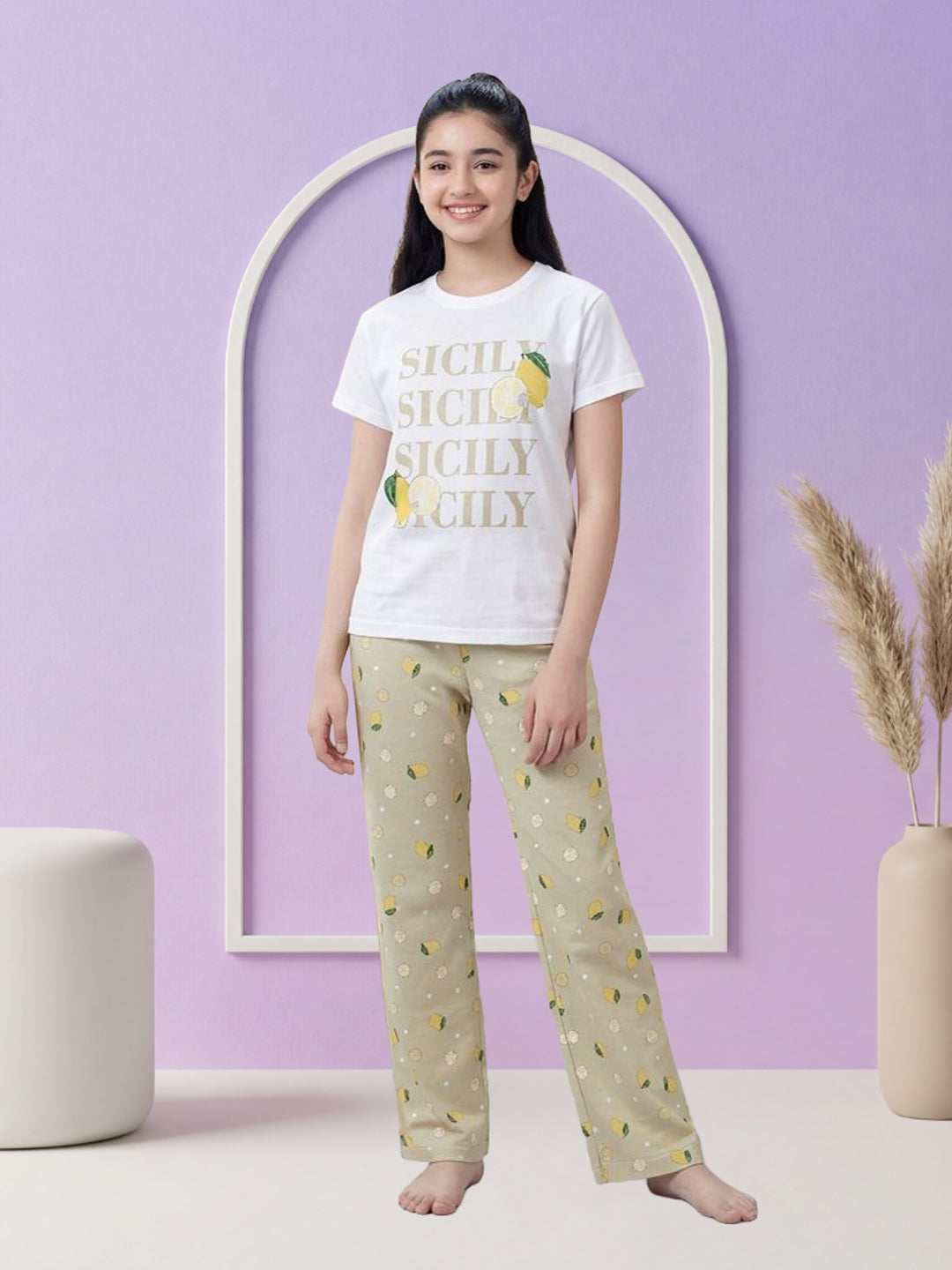 Lil Tomatoes Girls Cotton Night Suits