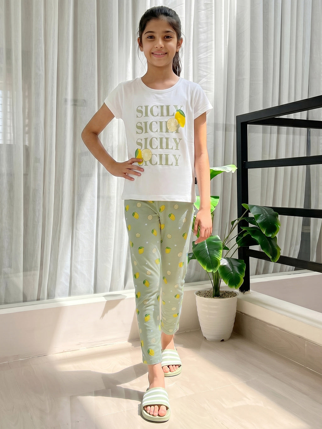 Lil Tomatoes Girls Cotton Night Suits