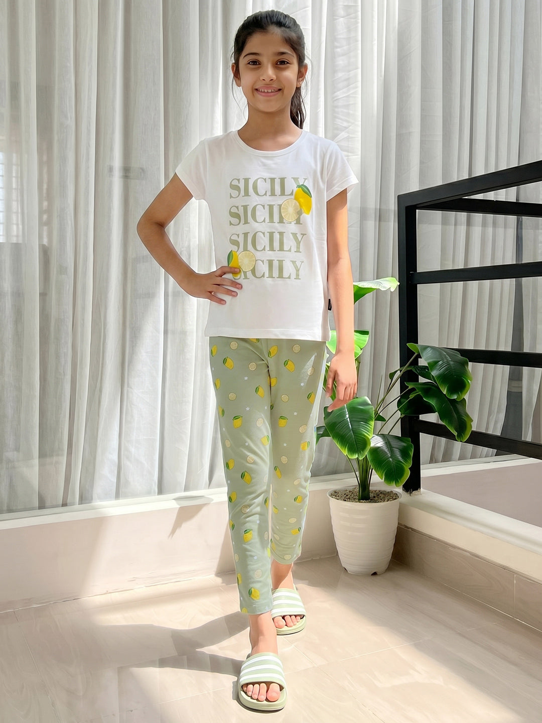 Lil Tomatoes Girls Cotton Night Suits