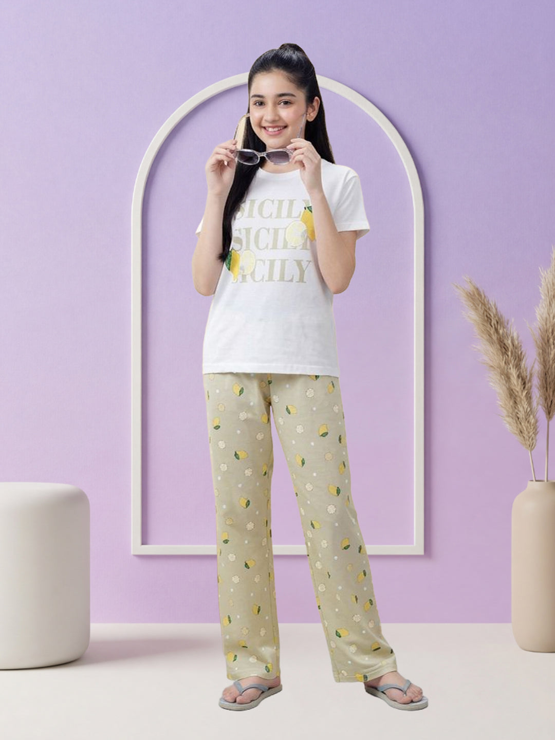 Lil Tomatoes Girls Cotton Night Suits