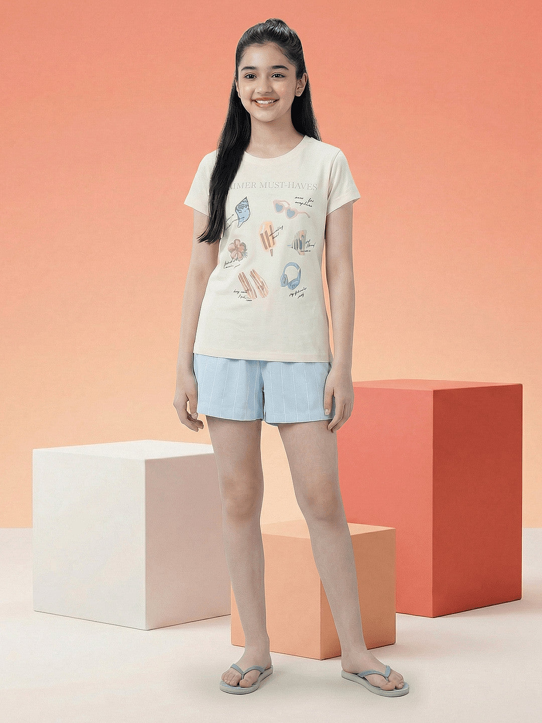 Lil Tomatoes Girls Cotton Night Suits