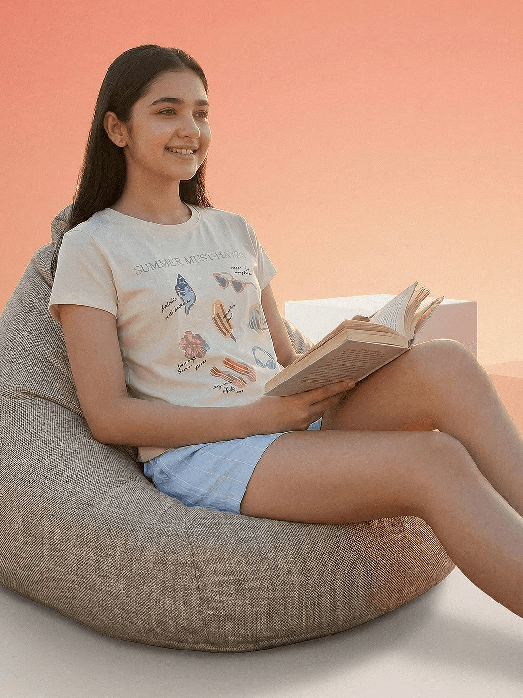 Lil Tomatoes Girls Cotton Night Suits