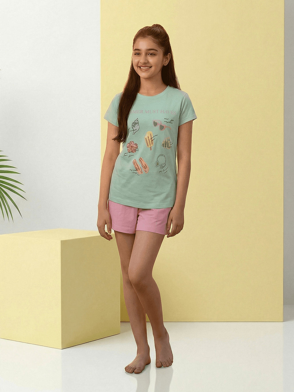Lil Tomatoes Girls Cotton Night Suits