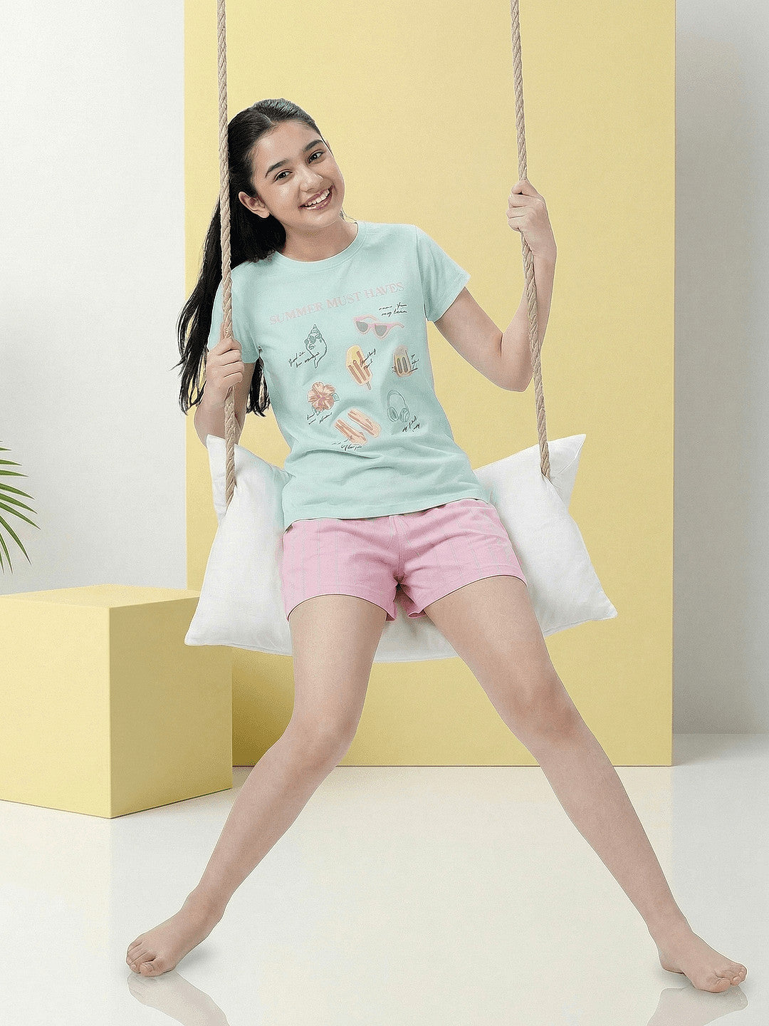 Lil Tomatoes Girls Cotton Night Suits