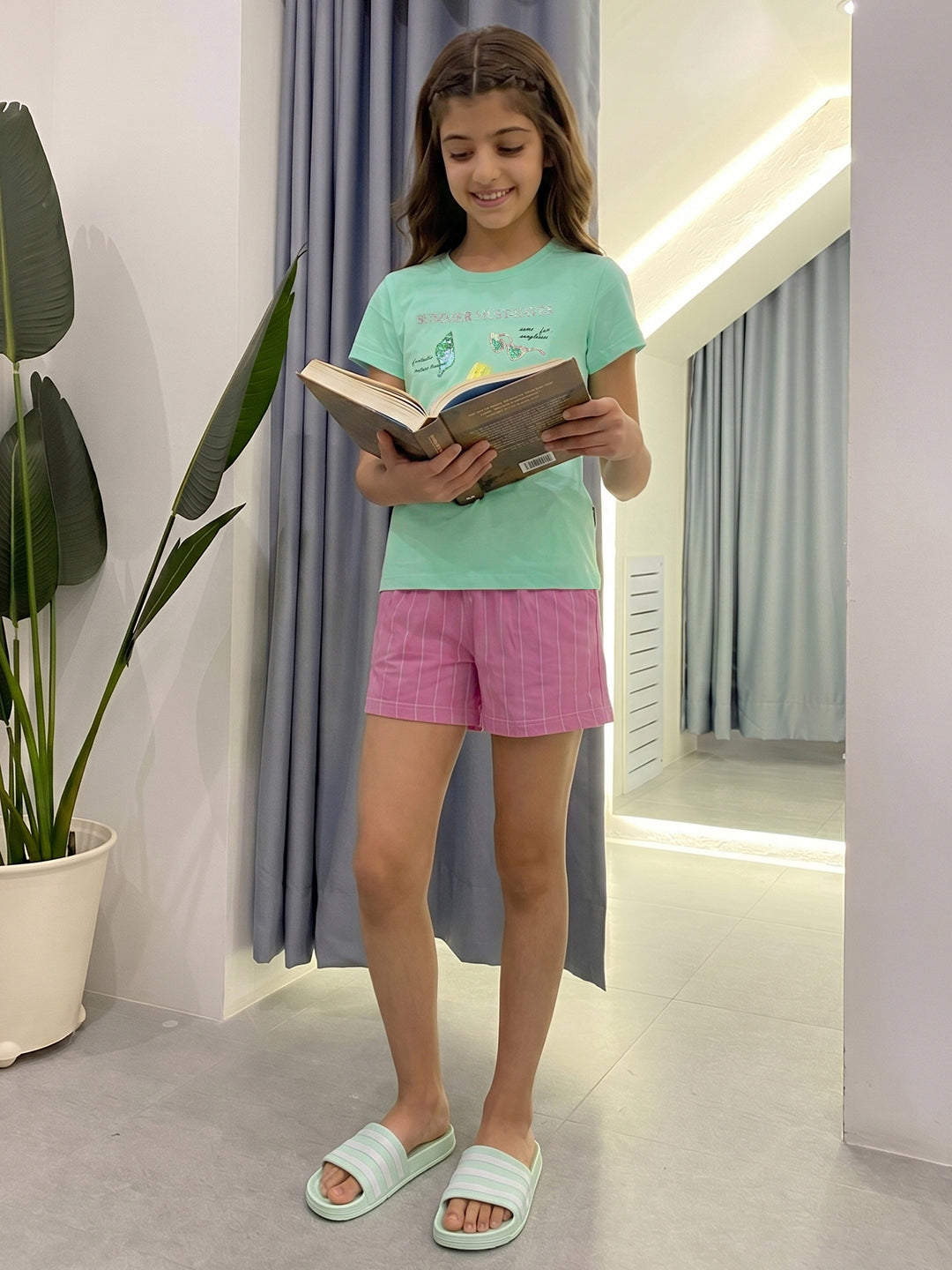 Lil Tomatoes Girls Cotton Night Suits