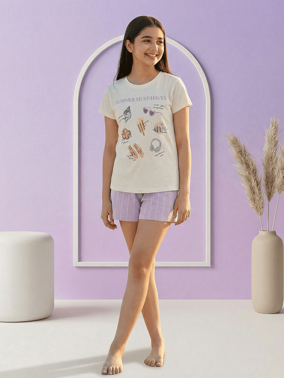 Lil Tomatoes Girls Cotton Night Suits