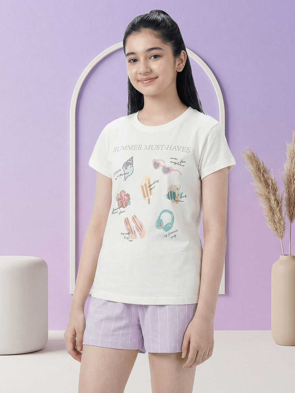 Lil Tomatoes Girls Cotton Night Suits