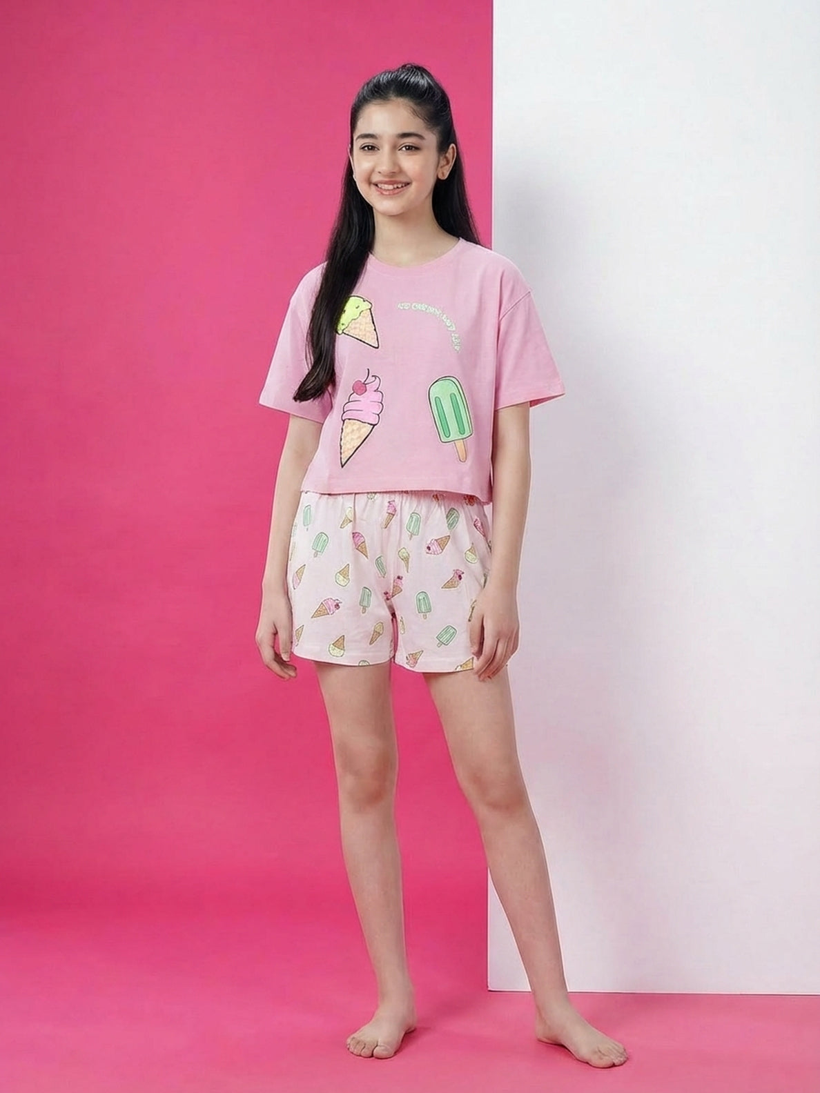 Lil Tomatoes Girls Cotton Night Suits